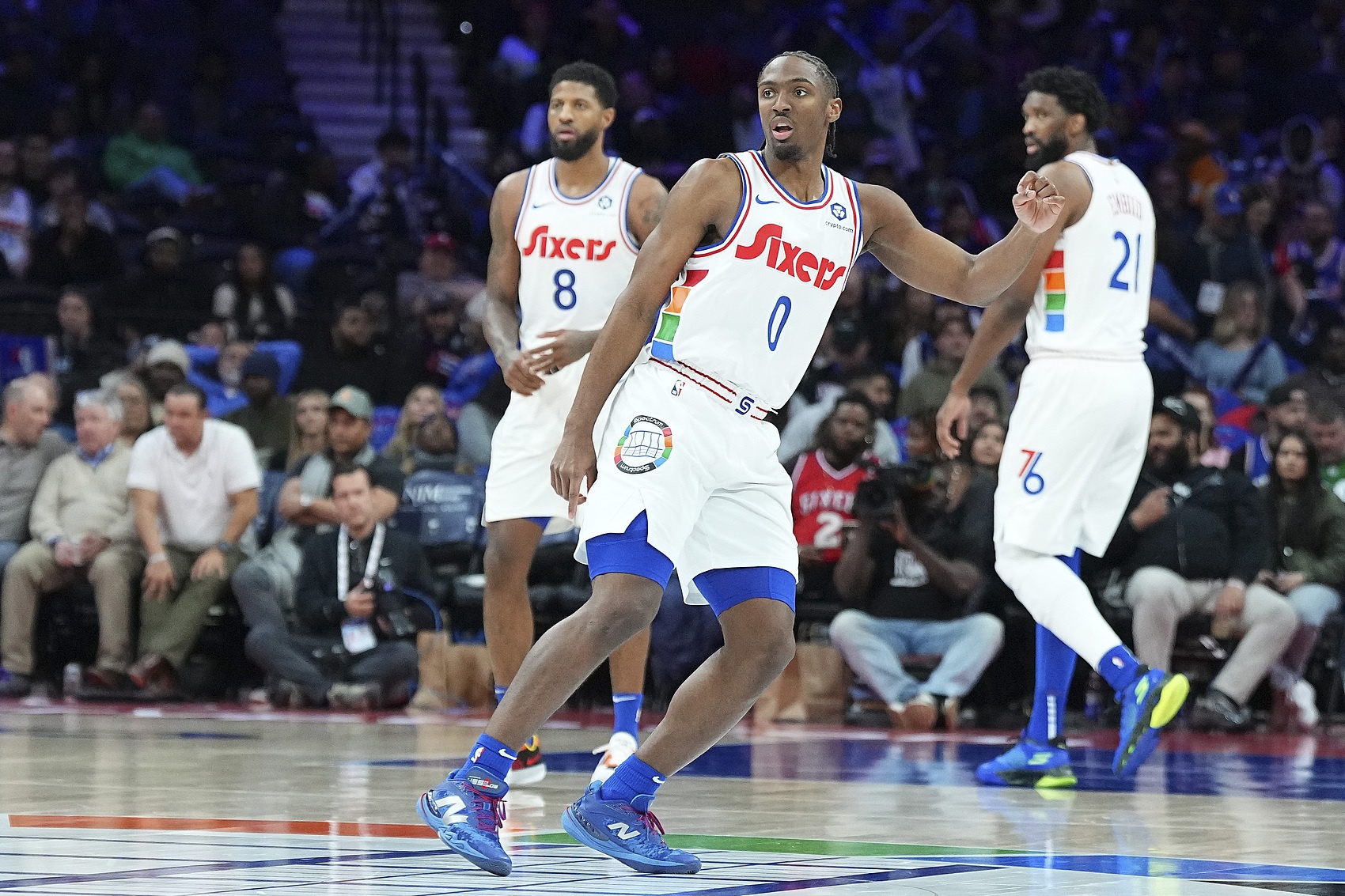 开云网站-记者：恩比德赛季首次扣篮 若健康开启季后赛 76人在东部不可忽视